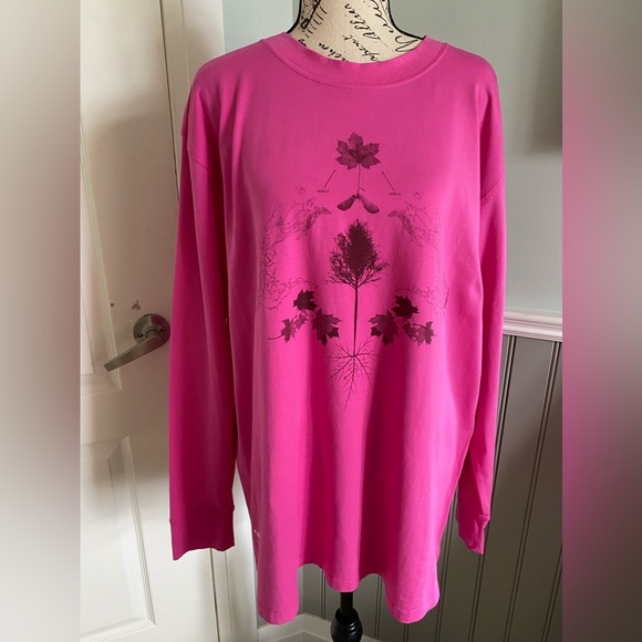 Lululemon pink Nature long sleeve size 12 - Picture 1 of 3